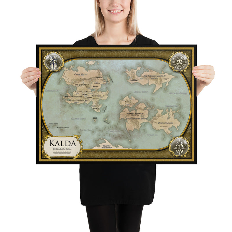 Kalda World Map Poster